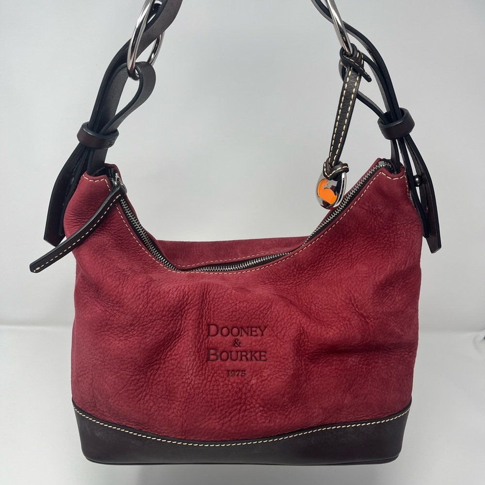 Dooney & Bourke Vintage Rose Nubuck Leather Shoulder Bag